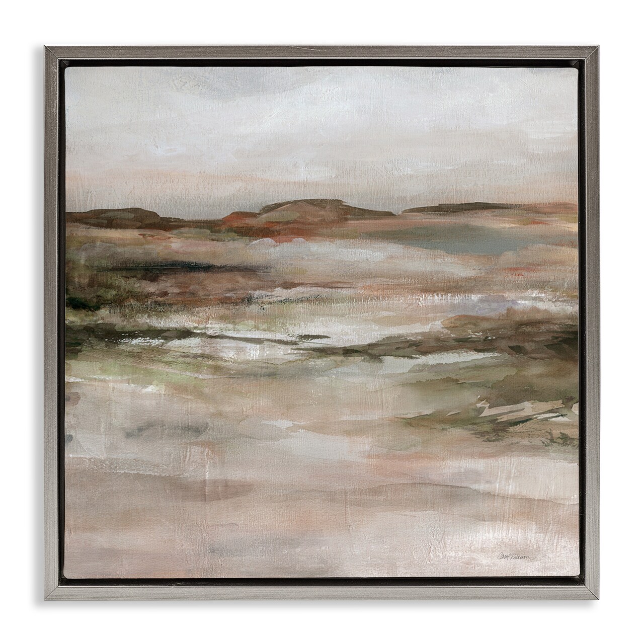 Stupell Industries Rugged Dunes Landscape Framed Floater Canvas Wall Art Design by Carol Robinson